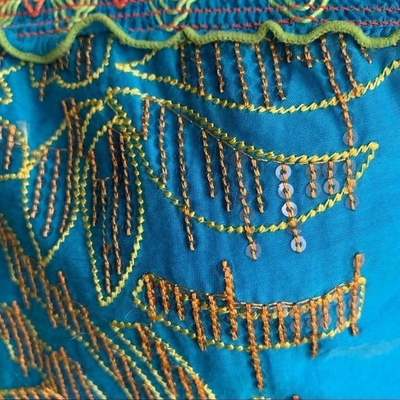 EUC Hale Bob Stitches and Sequins Boho Top - Picture 3 of 16